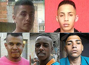 Os cinco rapazes que saíram de carro para encontrar garotas em uma festa. Reprodução